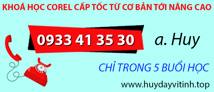 khóa học corel từ cơ bản tới nâng cao