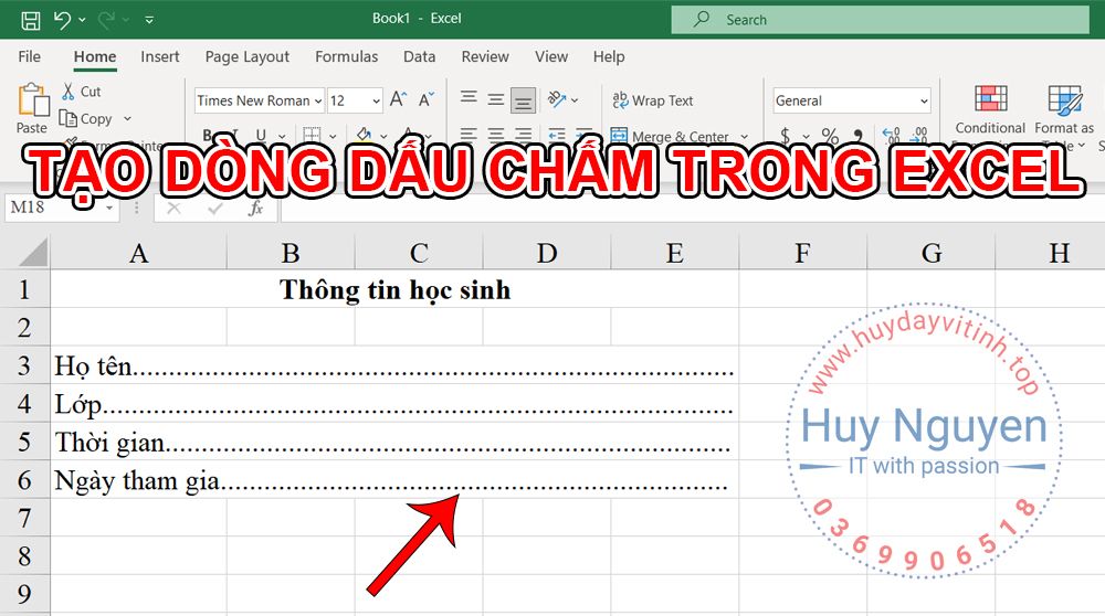 tao-dau-cham-trong-excel-6